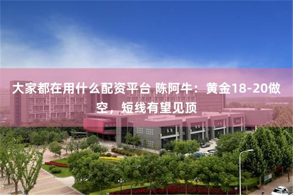 大家都在用什么配资平台 陈阿牛：黄金18-20做空，短线有望见顶