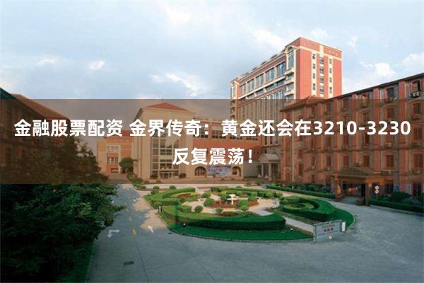 金融股票配资 金界传奇：黄金还会在3210-3230反复震荡！