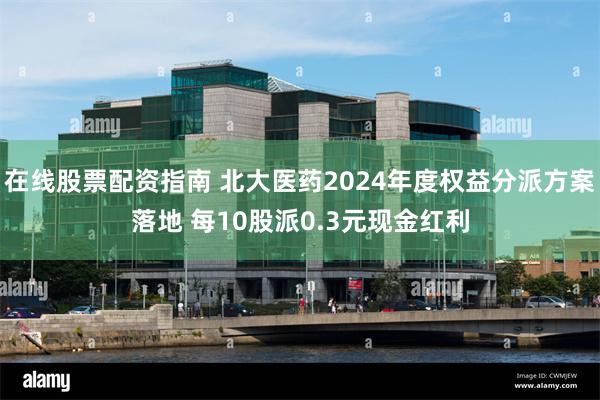 在线股票配资指南 北大医药2024年度权益分派方案落地 每10股派0.3元现金红利