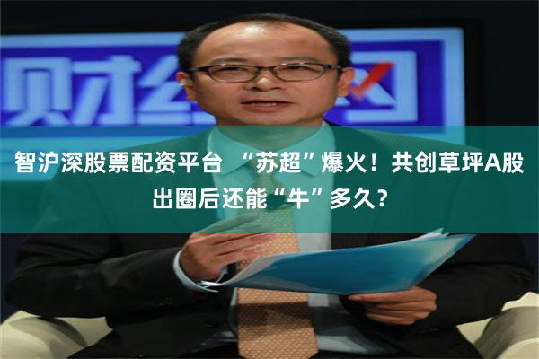 智沪深股票配资平台  “苏超”爆火！共创草坪A股出圈后还能“牛”多久？