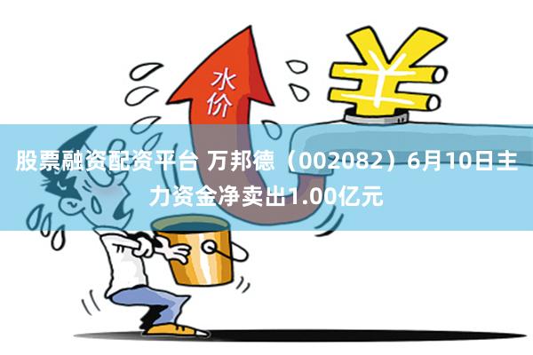 股票融资配资平台 万邦德（002082）6月10日主力资金净卖出1.00亿元