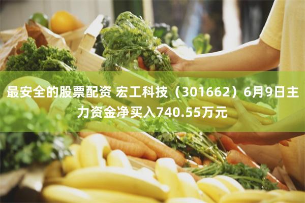 最安全的股票配资 宏工科技（301662）6月9日主力资金净买入740.55万元