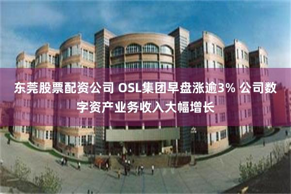 东莞股票配资公司 OSL集团早盘涨逾3% 公司数字资产业务收入大幅增长