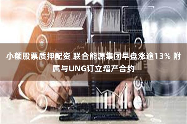 小额股票质押配资 联合能源集团早盘涨逾13% 附属与UNG订立增产合约