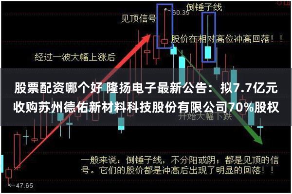 股票配资哪个好 隆扬电子最新公告：拟7.7亿元收购苏州德佑新材料科技股份有限公司70%股权