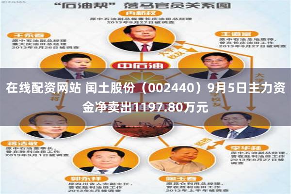 在线配资网站 闰土股份（002440）9月5日主力资金净卖出1197.80万元