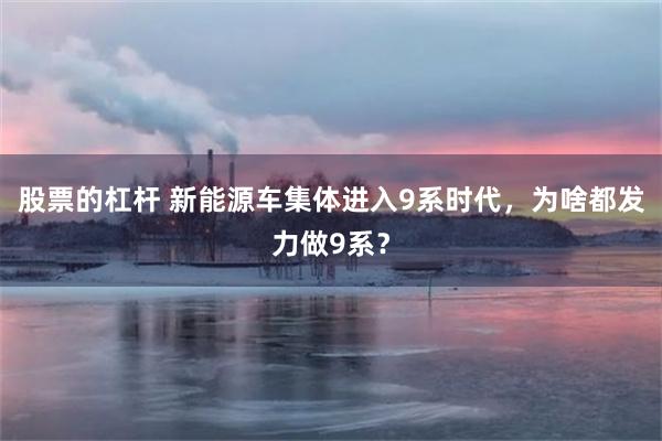 股票的杠杆 新能源车集体进入9系时代，为啥都发力做9系？