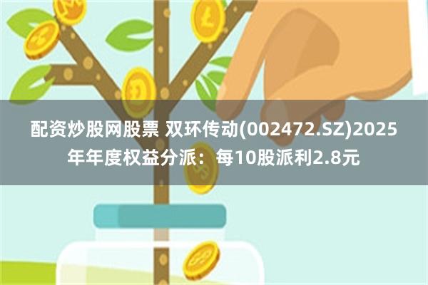 配资炒股网股票 双环传动(002472.SZ)2025年年度权益分派：每10股派利2.8元