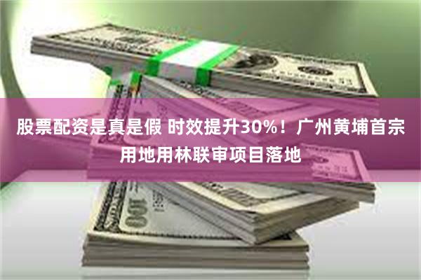 股票配资是真是假 时效提升30%!广州黄埔首宗用地用林联审项目落地
