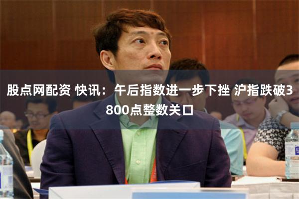 股点网配资 快讯：午后指数进一步下挫 沪指跌破3800点整数关口