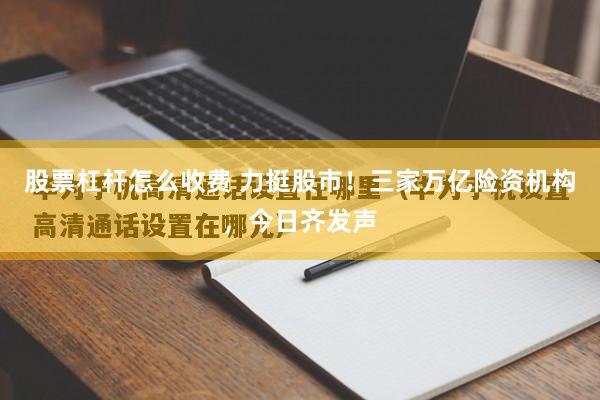 股票杠杆怎么收费 力挺股市！三家万亿险资机构，今日齐发声
