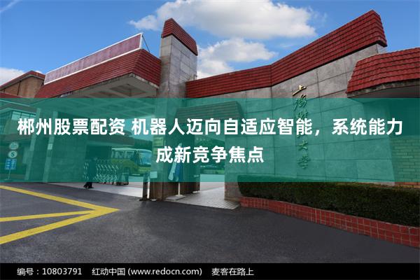 郴州股票配资 机器人迈向自适应智能，系统能力成新竞争焦点