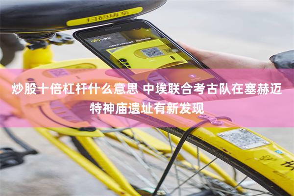 炒股十倍杠杆什么意思 中埃联合考古队在塞赫迈特神庙遗址有新发现