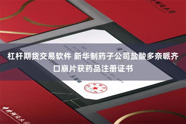 杠杆期货交易软件 新华制药子公司盐酸多奈哌齐口崩片获药品注册证书