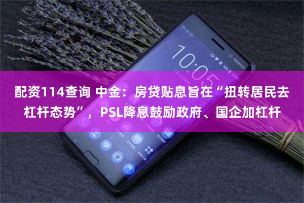 配资114查询 中金：房贷贴息旨在“扭转居民去杠杆态势”，PSL降息鼓励政府、国企加杠杆