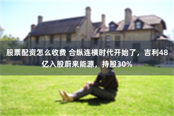 股票配资怎么收费 合纵连横时代开始了，吉利48亿入股蔚来能源，持股30%